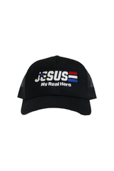 Jesus My Hero Hat(Black) - Crown of Country
